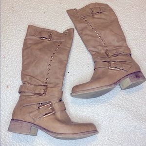 Tan Charlotte Russe boots size 7